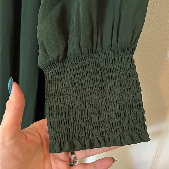 NWT Baltic Born 2X Olivia Deep Green Long Sleeve Dress - Picture 9 of 16